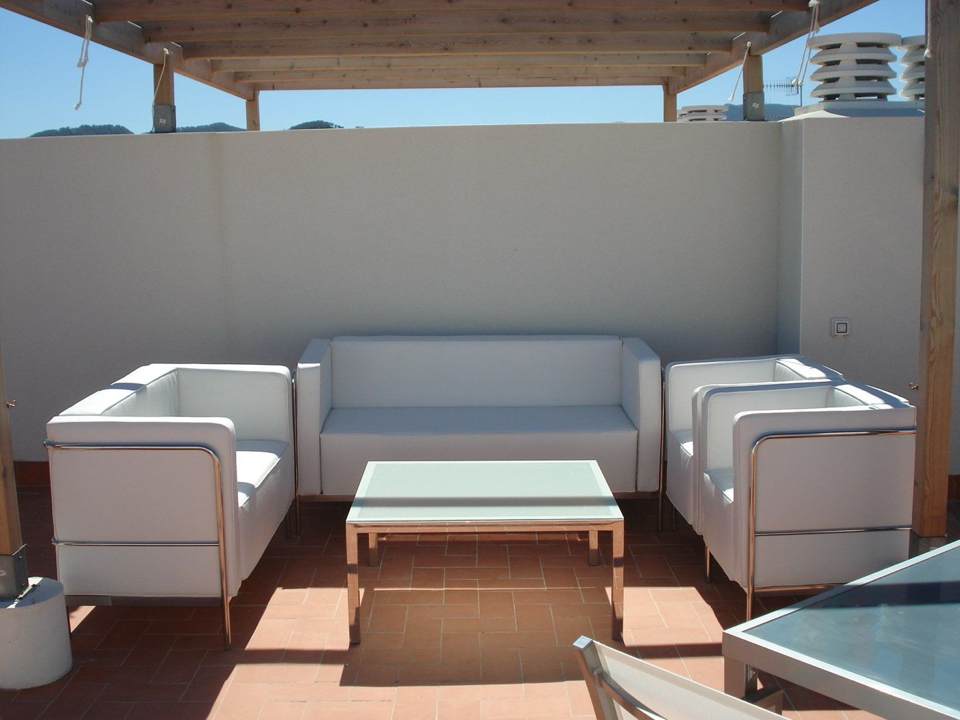 Terraza exterior en acero inoxidable (Ibiza)